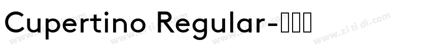 Cupertino Regular字体转换